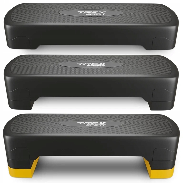 Степер для фітнесу 3-рівневий Trex Sport TX-030AS, жовтий