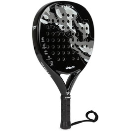 Плече ракетка VirtuFit для падел-тенісу: контроль, гібрид, для початківців та просунутих гравців, білий/срібний (Fusion Pro)