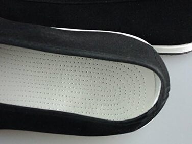 Традиційні китайські тапочки Пекінський стиль для Кунг-Фу та Тай-Чи, гумова підошва, унісекс, чорний, 46 EU