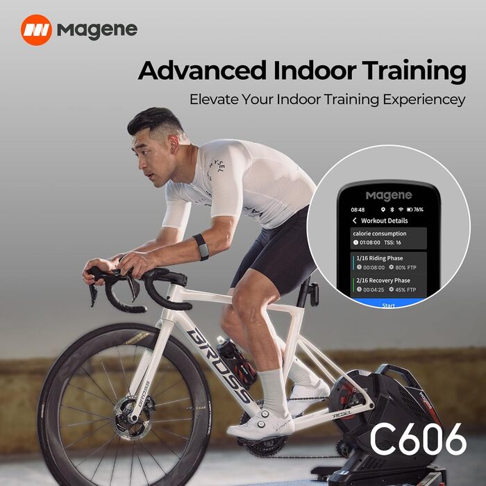 Велокомп'ютер Magene C606 з GPS, сенсорний екран 2,8