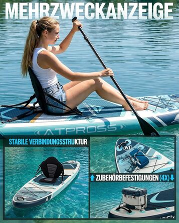 SUP дошка надувна 320 см з аксесуарами, вантажністю 200 кг, з EVA покриттям, синя - для дорослих