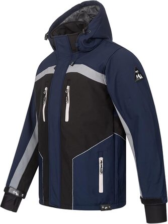Чоловіча куртка-софтшелл Rock Creek Outdoor H-311, темно-синя, розмір 5XL