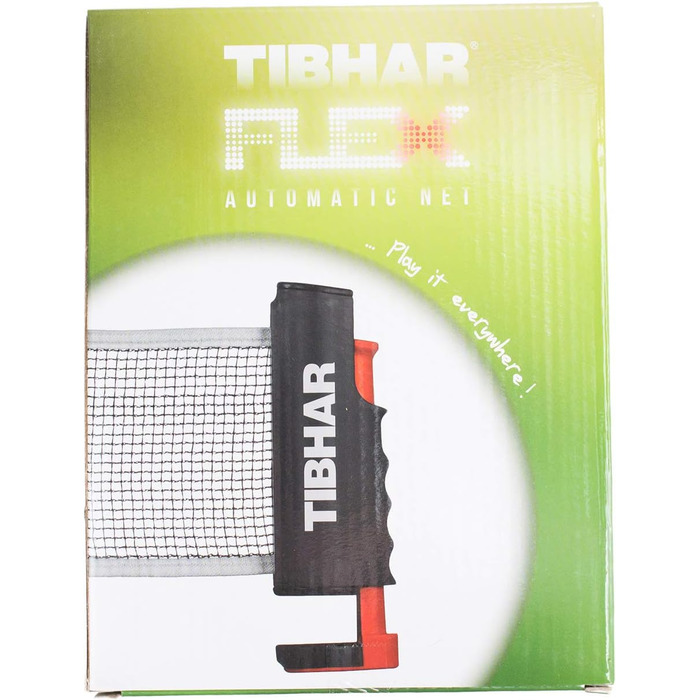 Сітка для настільного тенісу Tibhar Flex, регульована до 1,5 м, універсальна для відпочинку