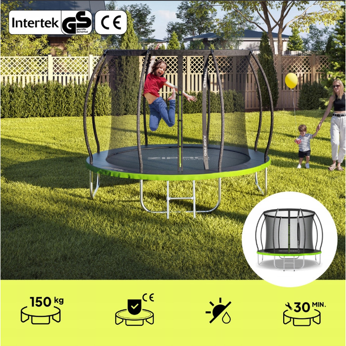 Дитячий садовий батут ZIPRO 8ft (252 см) із сіткою
