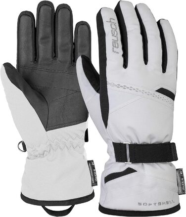 Жіночі лижні рукавички Reusch Hannah R-Tex XT, екстра теплі, водонепроникні та дихаючі, розмір 6.5, біло-чорні