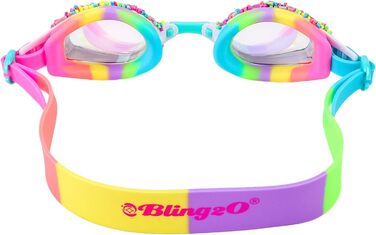 Дитячі плавальні окуляри Bling2o для дівчаток Whoopie Pie Brights, яскравий дизайн, силіконові, для басейну та моря