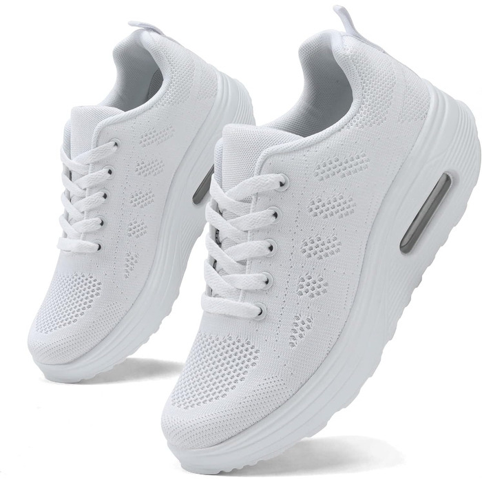 Жіночі бігові кросівки AHICO: легкі, дихаючі, для бігу та прогулянок (37 EU, білий)