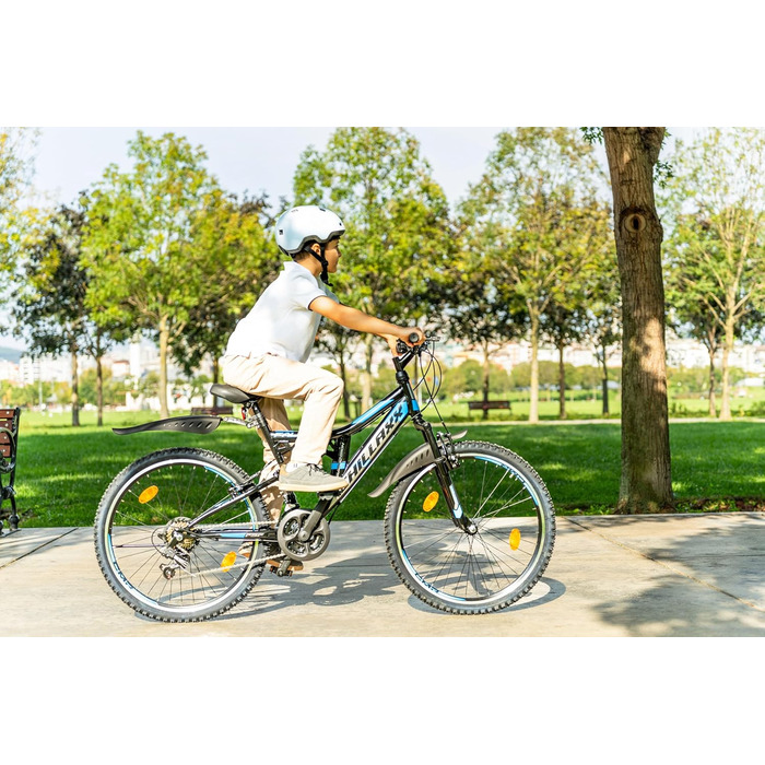 Гірський велосипед Chillaxx Falcon Premium 24, 26, 27.5, 29 дюймів для хлопців, дівчат, жінок та чоловіків, дискові гальма, 21 швидкість, повна амортизація