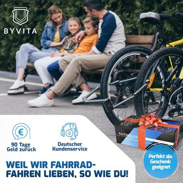 Замок для велосипеда складний 120см, протиугінний з кабельним замком - висока безпека, з кріпленням - ідеально для електровелосипеда