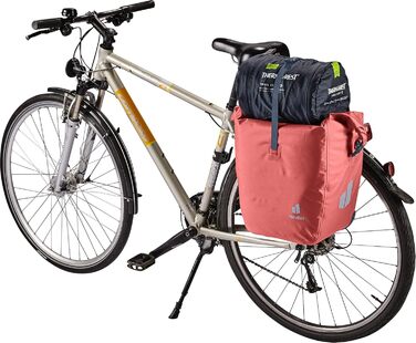 Велосипедна сумка Deuter Weybridge 25+5 л, водонепроникна, на задній багажник, колір Redwood