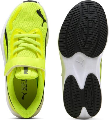 Дитячі кросівки PUMA Pounce Lite Ac+ PS, 28 EU, жовтого та чорного кольорів