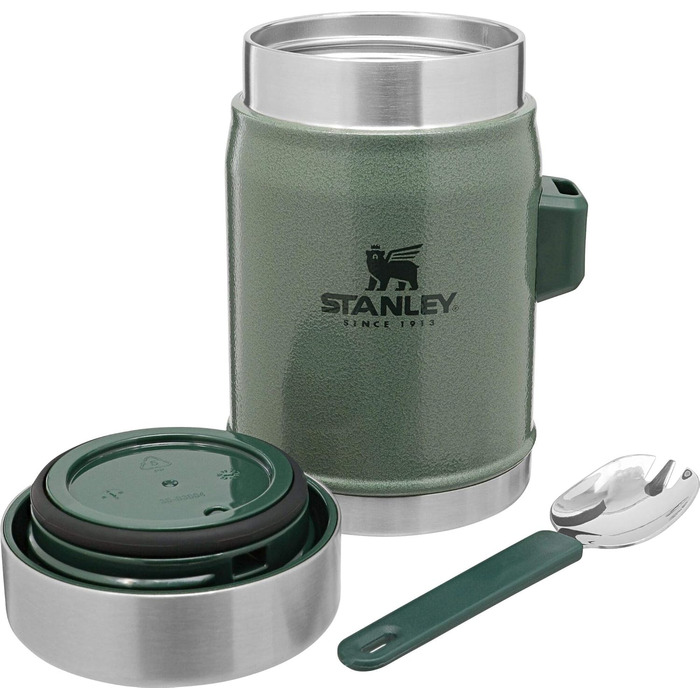 Термос Stanley Classic Legendary 1 л – зберігає тепло/холод 24 години та термоконтейнер для їжі з ложкою 400 мл