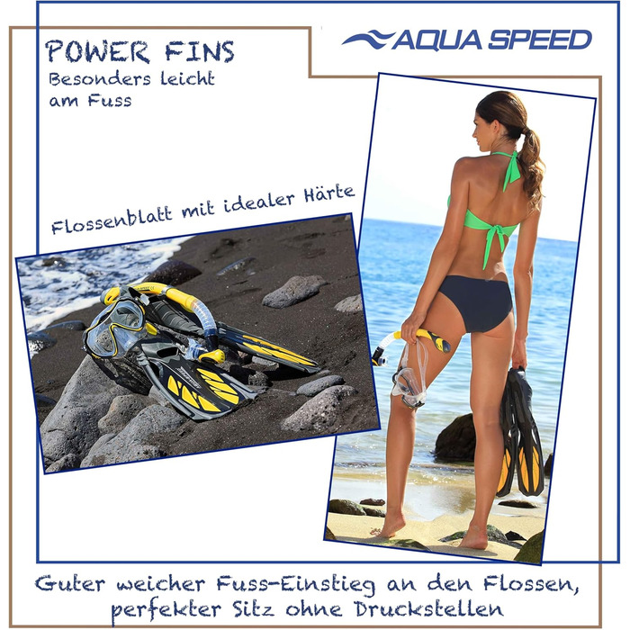 Довгі ласти Aqua Speed INOX 44/45 для дорослих, сірі/білі – ласти для плавання, дайвінгу та снорклінгу для жінок і чоловіків