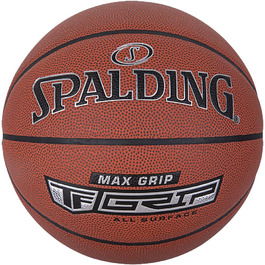 Баскетбольний м'яч Spalding Max Grip, розмір 7, сертифікований, композитний, для вулиці, нековзний, офіційна вага та розмір