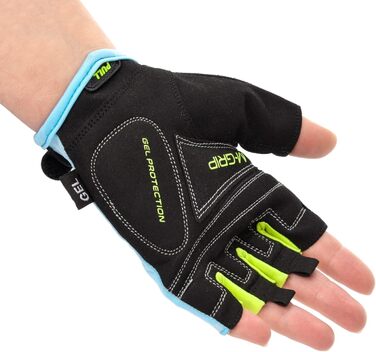 Рукавички Meteor Radhandschuhe MTB для гірського велосипеда, чоловічі/жіночі, для дітей, зелені/сині