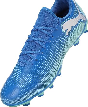 Кросівки футбольні PUMA Future 7 Play Fg/Ag, 40.5 EU, Hyperlink Blue/Mint/White