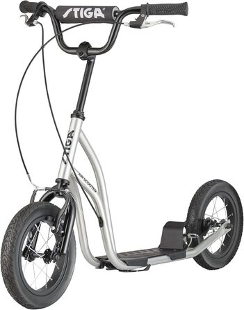 Самокат STIGA Air Scooter для міста, сталевий каркас, регульований кермо, ручне гальмо, алюмінієві колеса, для дітей від 7 років, до 100 кг