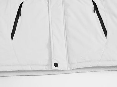 Чоловіча зимова куртка Jacken з флісовою підкладкою, водонепроникна, дихаюча, тепла, вітрозахисна Softshell з капюшоном (L, білий)