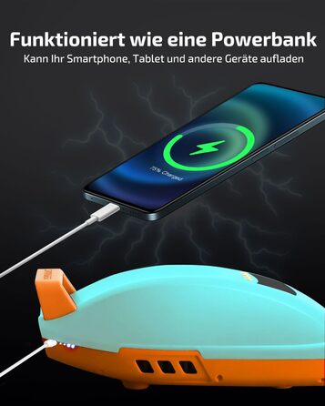 Swonder Seawolf: Акумуляторна електрична повітряна помпа для SUP/каяка, 20 PSI, подвійний поршень, охолодження, 9000mAh (Цянова/Мандарин)
