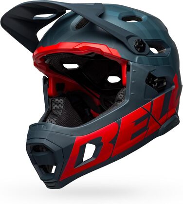 Шолом для даунхілу Bell Super DH Spherical Prime матовий синьо-червоний, розмір M