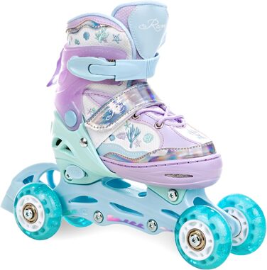 Дитячі ролики-коньки 4-в-1 RAVEN Isla Violet, регульовані 27-30 (16,5-18,5 см)