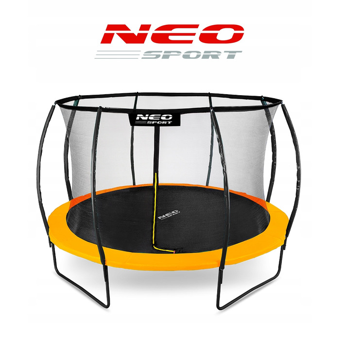 Садовий батут Neo-Sport 12ft/374см з внутрішньою сіткою та профільним каркасом