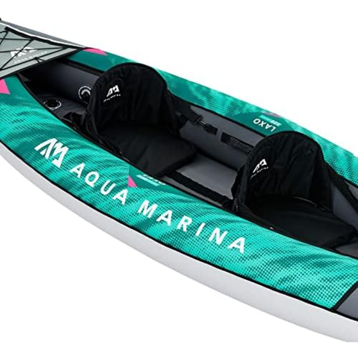 Aqua Marina Laxo-380 Надувний каяк для 2-3 осіб, комплект з веслом, насосом і рюкзаком, 380×90 см