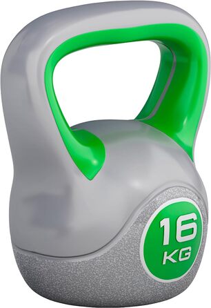Кетлбел GORILLA SPORTS® з пластику, 2-20 кг, окремо або набір, з/без підставки – гиря для фітнесу, тренувань, домашнього спортзалу