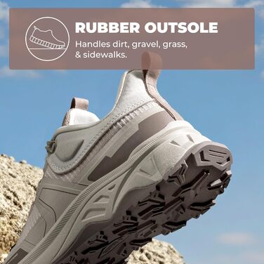 Жіночі трекінгові черевики NORTIV 8 - легкі, дихаючі, для хайкінгу та роботи, розмір 40.5 EU, колір хакі