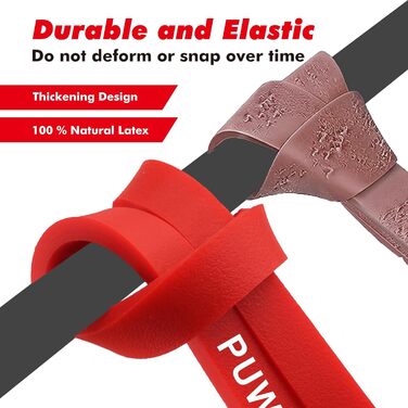 Набір еластичних стрічок для фітнесу, 3 рівні опору, з дверними фіксаторами, ручками, чохлом, сумкою та інструкцією. Стрічки для фітнесу/йоги/силових тренувань. Кольори: синій, зелений, фіолетовий, чорний, червоний, жовтий