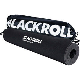 Фітнес-мат BLACKROLL® MAT 65x185 см, нековзкий килимок для йоги, пілатесу та тренувань, структурована поверхня, амортизація, чорний, вироблено в Німеччині