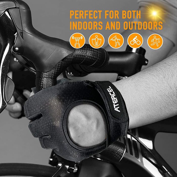 Рукавички для їзди на велосипеді ATERCEL, фітнесу та тренувань. Дихаючі рукавички для чоловіків та жінок, сірі, розмір XL