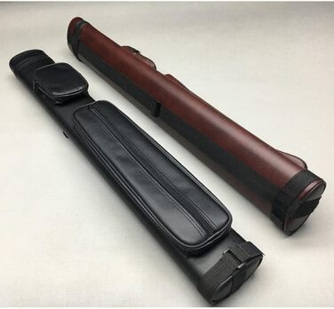 Чохол для бильярдної кия з 4 відділеннями, чорний. Зручний кейс для зберігання та транспортування бильярдних київ. Виготовлений з PU-шкіри.