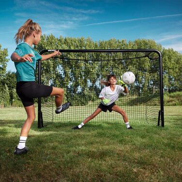 Футбольні ворота BERG SportsGoal для саду та тренувань, металеві стійкі ворота з прецизійною сіткою, всепогодні, для дітей та дорослих, розмір S (180x120 см)