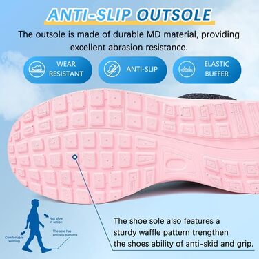 Жіночі кросівки для бігу та фітнесу: зручні, дихаючі, з амортизацією, розмір 38 EU, блакитний/рожевий колір
