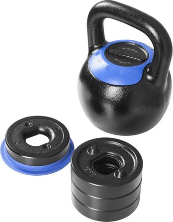 Регульована гиря GORILLA SPORTS 16 або 24 кг, чавунна, для силових тренувань