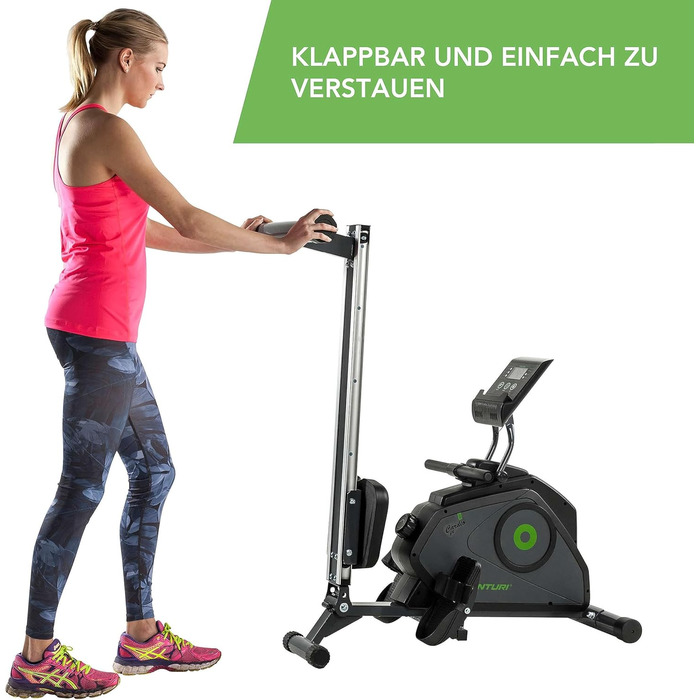Гребний тренажер Tunturi Cardio Fit R30 для дому, магнітна система гальмування, складаний, компактний
