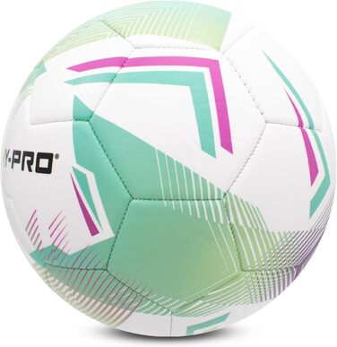 Футбольний м'яч Hy-Pro №5 з ПВХ покриттям для тренувань та ігор (Chevron Green)