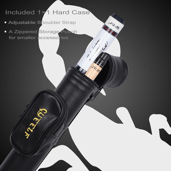 Більярдний кий CUEELF Scorpion з канадського акації, 147.3 см, професійний, низька вага, 553-595 г