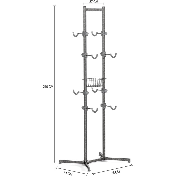 Підставка для велосипедів CXWXC на 4 велосипеда, до 70 кг, для гаража, дому, вулиці