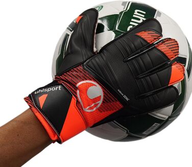 Воротарські рукавички Uhlsport Starter Resist+ для юніорів, унісекс, флуоресцентно-оранжеві/чорні/білі, футбольні