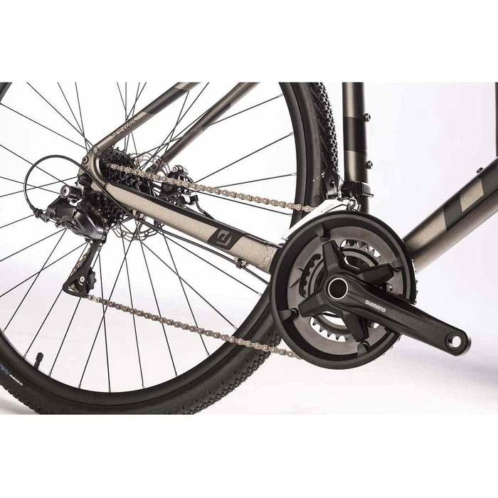 Чоловічий гравійний велосипед Airtracks 28 дюймів STERRATO 3.0 Bike 2 x 8 швидкісний Shimano Claris RD-R2000 8-швидкісний - висота рами 49 см, 52 см і 5 5см - Модель 2024 (55см (для зросту 175-188см))