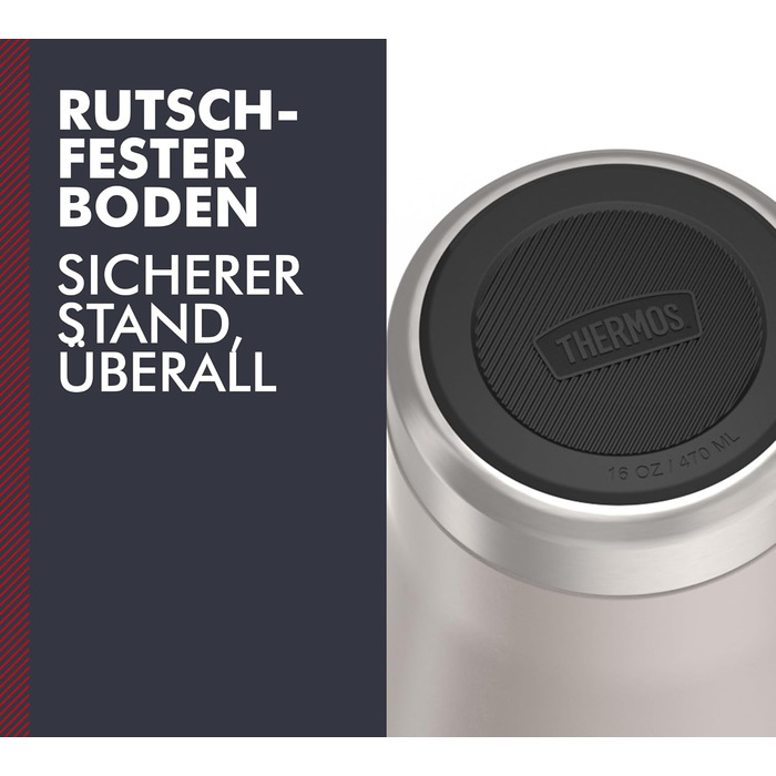 Термокружка Thermos ICON 470 мл, бежево-піщана, із нержавіючої сталі, ізольована, для кави та напоїв, зберігає тепло до 7 годин, холод до 22 годин, герметична, BPA-free, підходить для миття в посудомийній машині