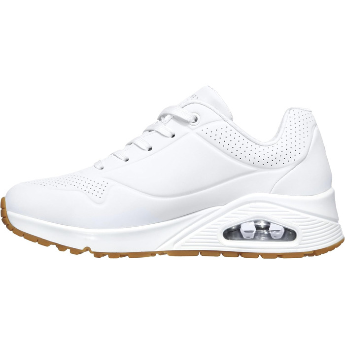 Жіночі кросівки Skechers UNO Stand ON AIR, білі (WHT), матеріал Durabuck, розмір 37 EU