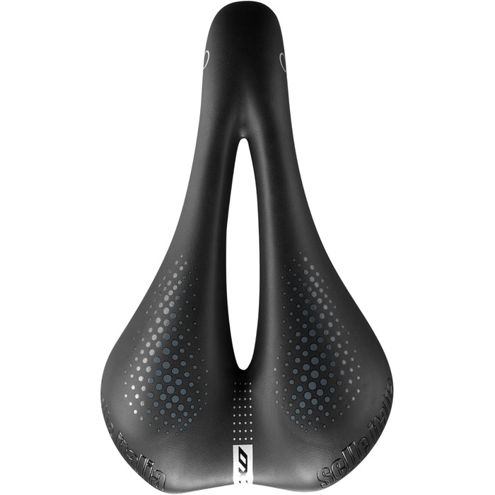 Жіноче велосипедне сідло Selle Italia XO Lady Gel Flow S2, анатомічне, для трекінгу та міста, чорне, FeC-легування