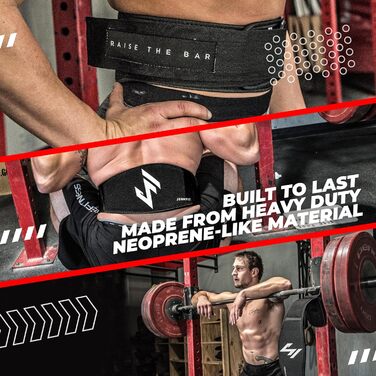 JerkFit RTB Неопреновий пояс для важкої атлетики – Пояс для чоловіків і жінок для пауерліфтингу, присідань, силових тренувань та бодібілдингу