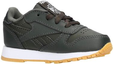 Кросівки Reebok Classic Leather для хлопчиків, 28 EU, багато кольорів, Gum, Dark Cypress, White 000