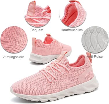 Жіночі кросівки для бігу та активного відпочинку. Стильні рожеві кросівки для занять спортом та прогулянок (42 EU)
