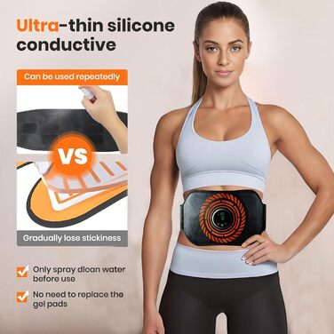 Електричний тренажер для пресу EMS - 12 режимів, 20 інтенсивностей, Zero Hard Homeful