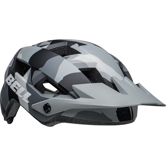 Велошолом Bell Spark 2 MIPS для MTB, матовий сірий-камуфляж, універсальний розмір S/M (50-57 см)